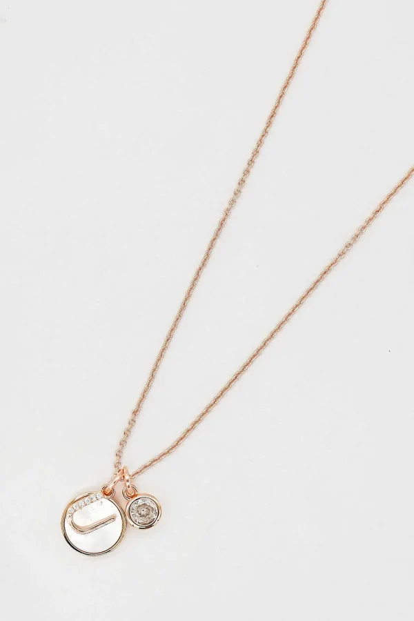 Cherish U Initial Necklace In Rose Gold* Teenager