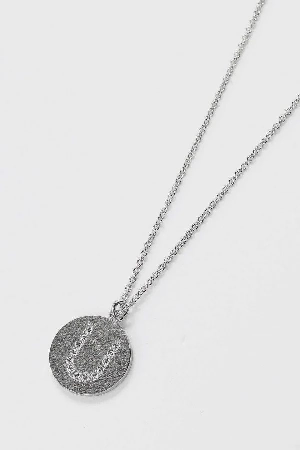 Cherish U Initial Necklace In Silver* Jewellery
