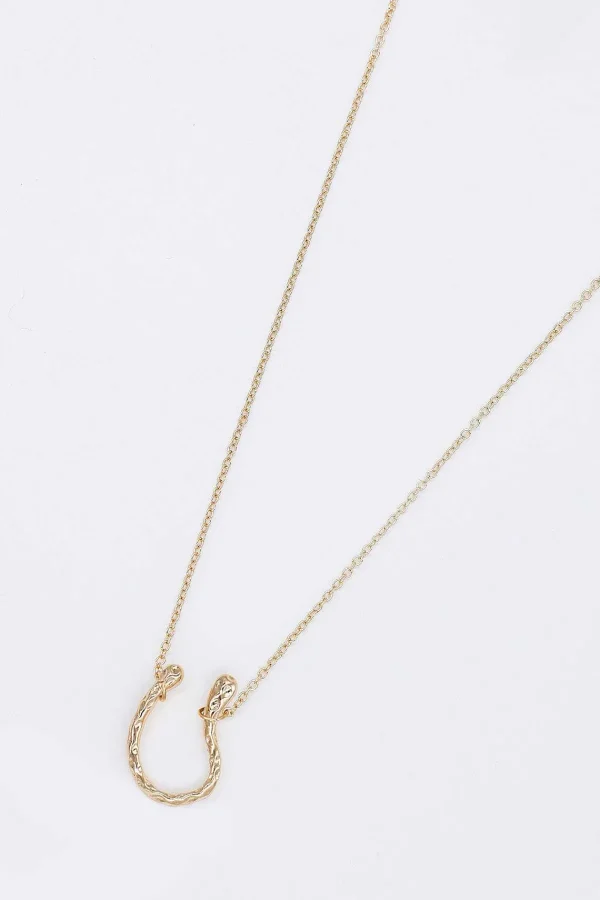 Joularie U Pendant Necklace In Gold* Necklaces