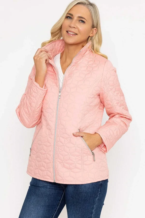 Voulez Vous Ultrasonic Quilt Jacket In Pink*Women Coats & Jackets