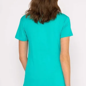 Kelly & Grace Weekend V Neck Tee In Aqua*Women Tops & Blouses