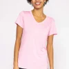 Kelly & Grace Weekend V Neck Tee In Blush*Women Tops & Blouses