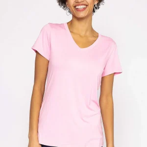 Kelly & Grace Weekend V Neck Tee In Blush*Women Tops & Blouses