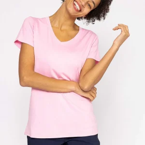 Kelly & Grace Weekend V Neck Tee In Blush*Women Tops & Blouses