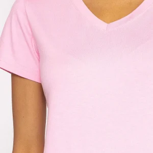 Kelly & Grace Weekend V Neck Tee In Blush*Women Tops & Blouses