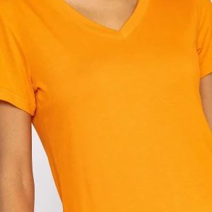 Kelly & Grace Weekend V Neck Tee In Orange*Women Tops & Blouses