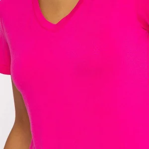 Kelly & Grace Weekend V Neck Tee In Pink*Women Tops & Blouses