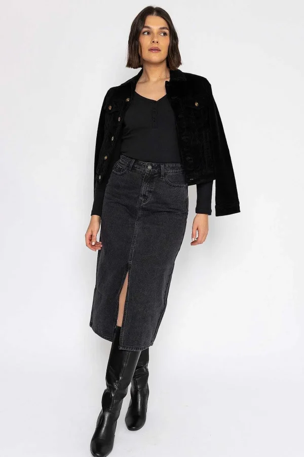 Oraije Vaina Velvet Jacket In Black*Women Coats & Jackets