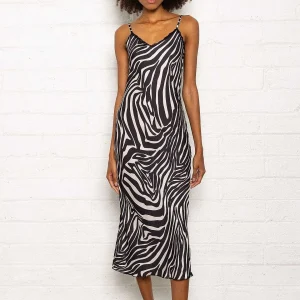 Pala D'oro Sport Valentina Midi Dress In Zebra Print* Sale Dresses