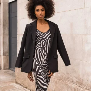 Pala D'oro Sport Valentina Midi Dress In Zebra Print* Sale Dresses