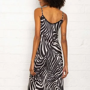 Pala D'oro Sport Valentina Midi Dress In Zebra Print* Sale Dresses