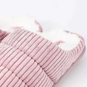 Cherish Accessories Velour Ribbed Mule Slipper In Pink*Women Nightwear