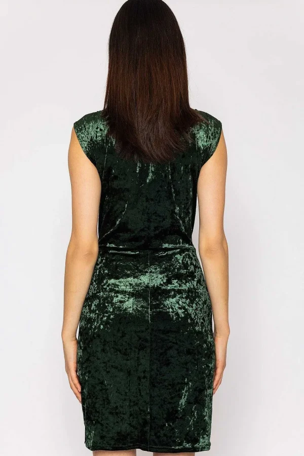 J'aime la Vie Velour Tammy Dress In Green*Women Dresses & Jumpsuits