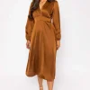 Pala D'oro Veronica Midi Dress In Copper* Sale Dresses