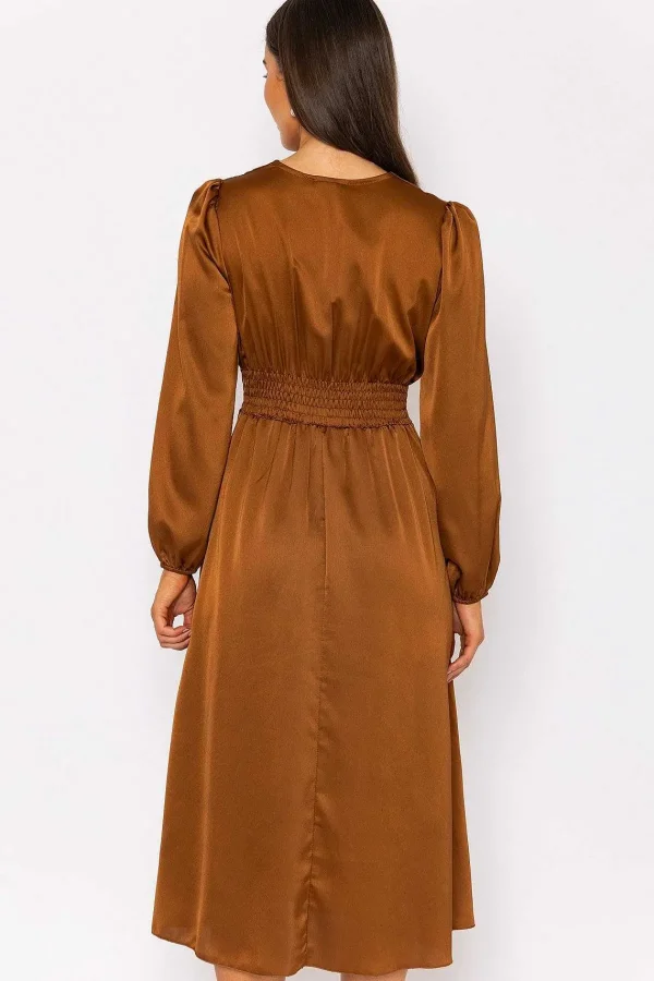 Pala D'oro Veronica Midi Dress In Copper* Sale Dresses