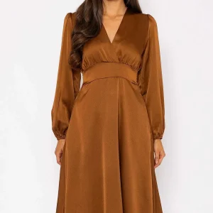 Pala D'oro Veronica Midi Dress In Copper* Sale Dresses
