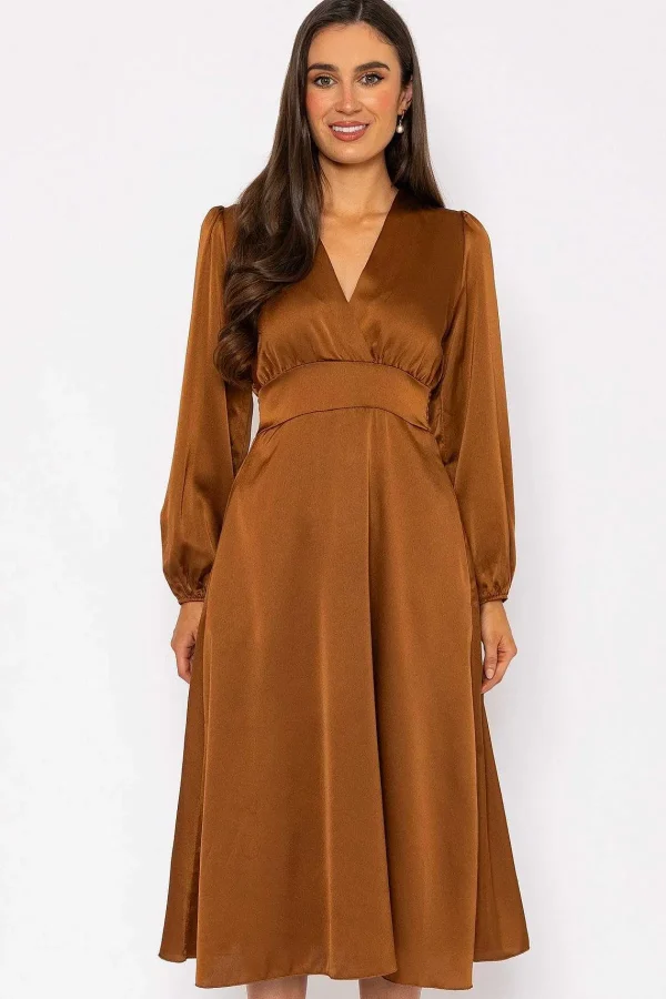 Pala D'oro Veronica Midi Dress In Copper* Sale Dresses