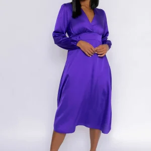 Pala D'oro Veronica Midi Dress In Purple*Women Dresses & Jumpsuits