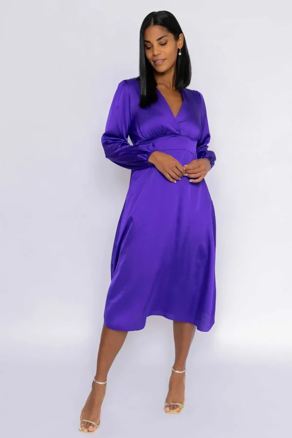 Pala D'oro Veronica Midi Dress In Purple*Women Dresses & Jumpsuits