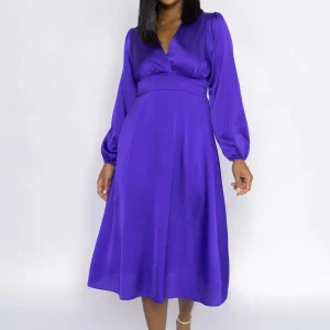 Pala D'oro Veronica Midi Dress In Purple*Women Dresses & Jumpsuits