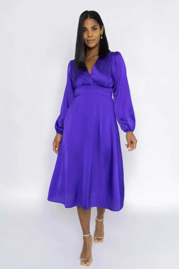 Pala D'oro Veronica Midi Dress In Purple*Women Dresses & Jumpsuits