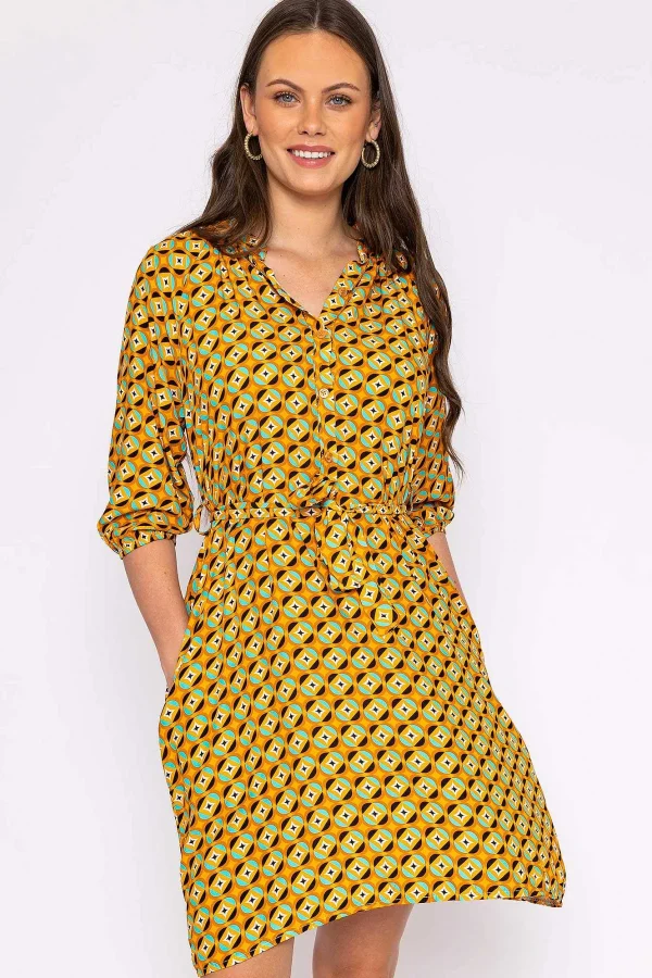 Rowen Avenue Viscose Dress In Orange Print*Women Dresses & Jumpsuits