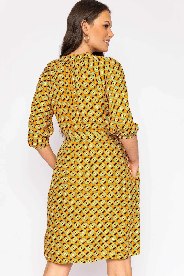 Rowen Avenue Viscose Dress In Orange Print*Women Dresses & Jumpsuits