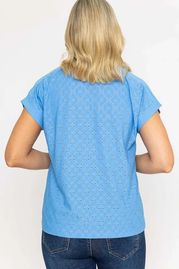 Voulez Vous V-Neck Jersey Top In Blue*Women Tops & Blouses
