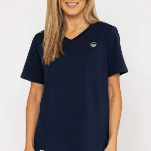 West Quay V-Neck T-Shirt In Navy*Women Tops & Blouses