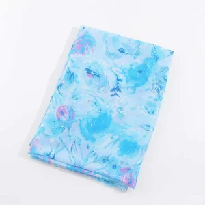 SOUL Accessories Watercolour Rose Scarf In Blue* Accessories