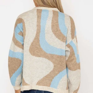 Pala D'oro Wave Knit In Multi Print*Women Jumpers & Cardigans