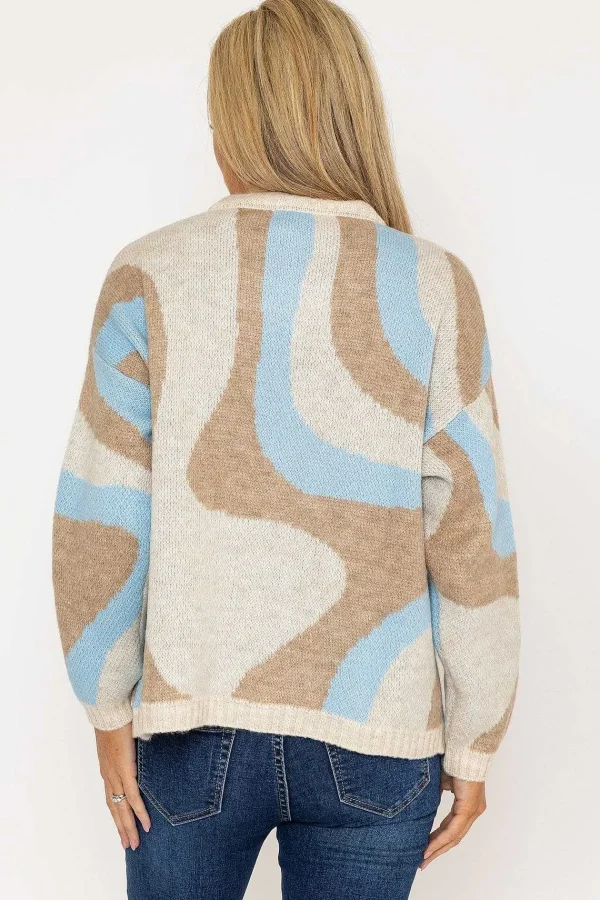 Pala D'oro Wave Knit In Multi Print*Women Jumpers & Cardigans