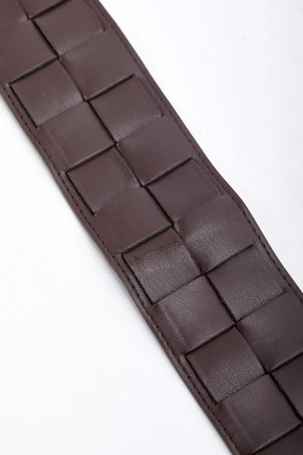 SOUL Accessories Weave Waist Brown Belt* Belts