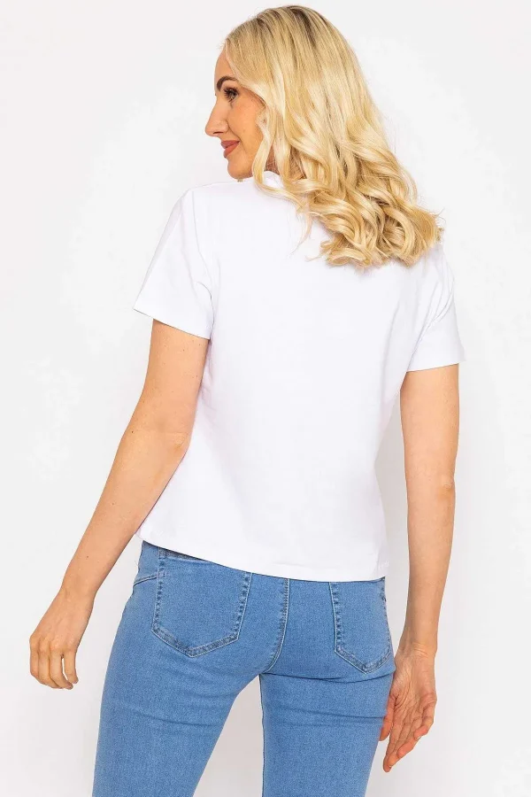 Kelly & Grace Weekend White Aloha Cotton T-Shirt*Women Tops & Blouses