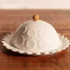 Carraig Donn HOME White Ceramic Butter Dish* Homeware