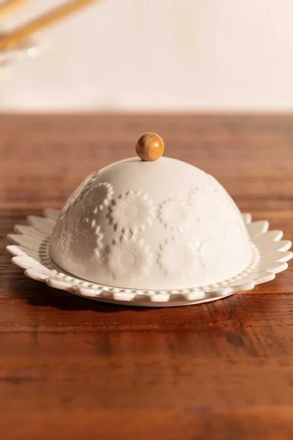 Carraig Donn HOME White Ceramic Butter Dish* Homeware