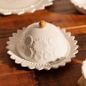 Carraig Donn HOME White Ceramic Butter Dish* Homeware