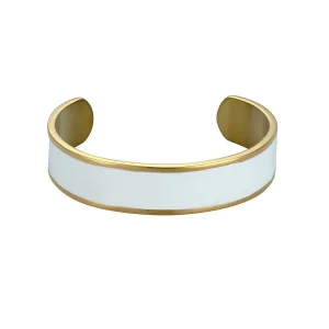 Knight & Day White Enamel Bangle*Women As Seen On Social