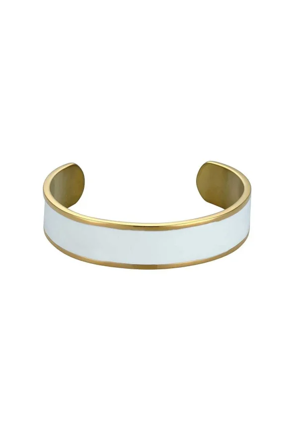 Knight & Day White Enamel Bangle*Women As Seen On Social