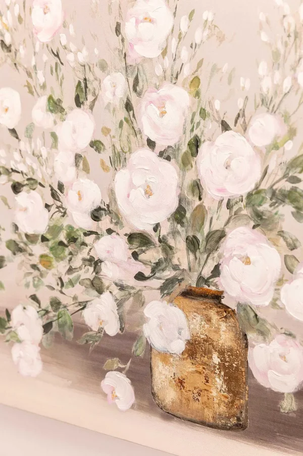 Carraig Donn HOME White Flower Posy Canvas Wall Art* Homeware