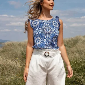 Rowen Avenue White High Waist Shorts*Women Skirts & Shorts