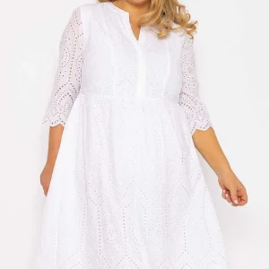 Ulla Popken White Lace Dress*Women Dresses & Jumpsuits