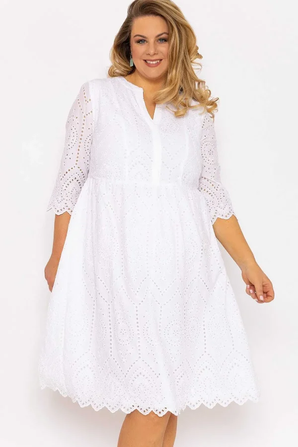 Ulla Popken White Lace Dress*Women Dresses & Jumpsuits