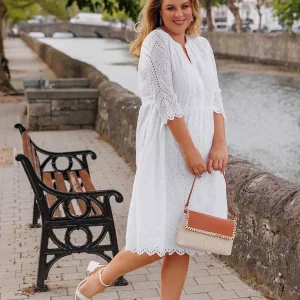 Ulla Popken White Lace Dress*Women Dresses & Jumpsuits