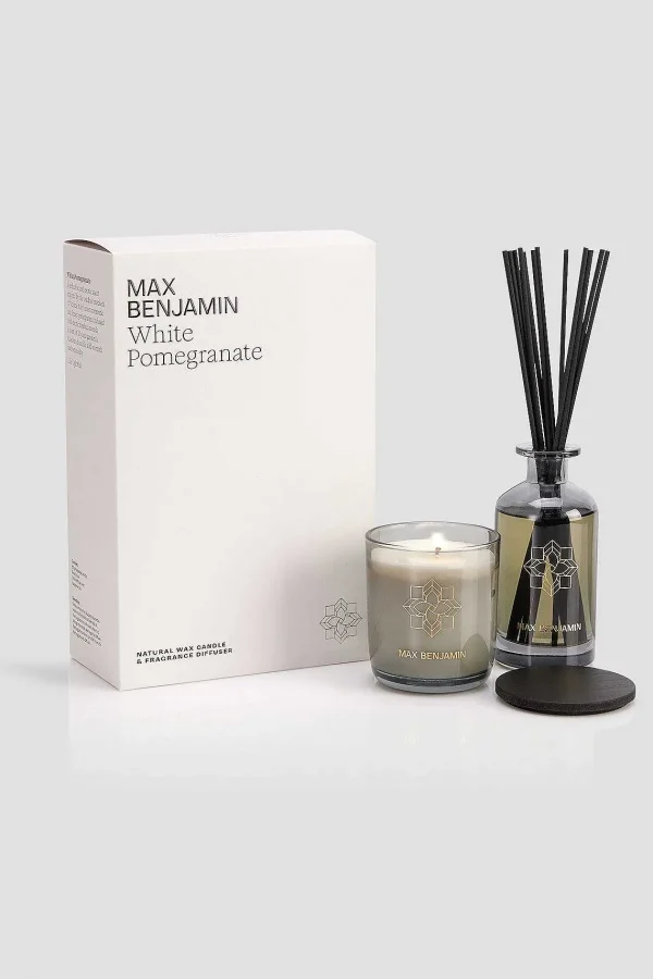 Max Benjamin White Pomegranate Candle & Diffuser Gift Set* Homeware