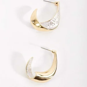 Joularie White Spiral Hoop Earrings* Boxed Gifts