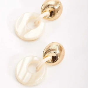Soul Jewellery White Tortoise Drop Link Earrings* Earrings