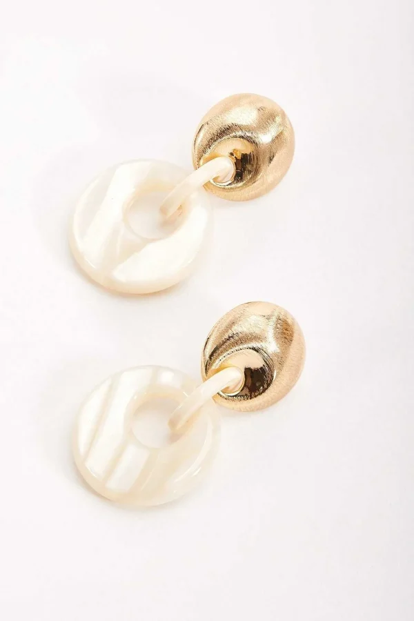 Soul Jewellery White Tortoise Drop Link Earrings* Earrings