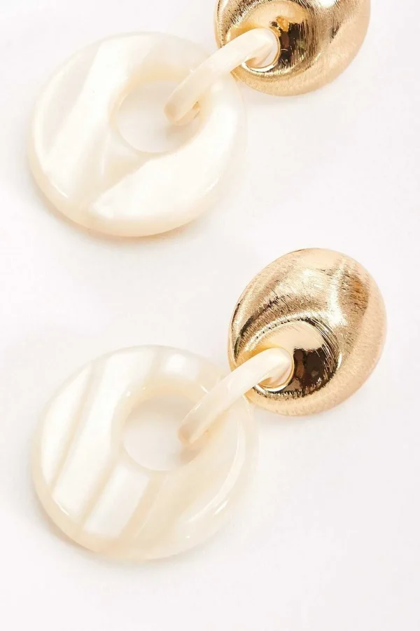 Soul Jewellery White Tortoise Drop Link Earrings* Earrings