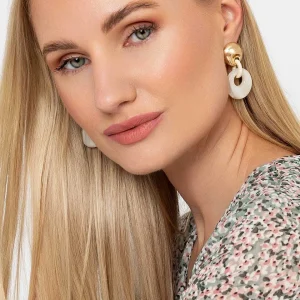Soul Jewellery White Tortoise Drop Link Earrings* Earrings